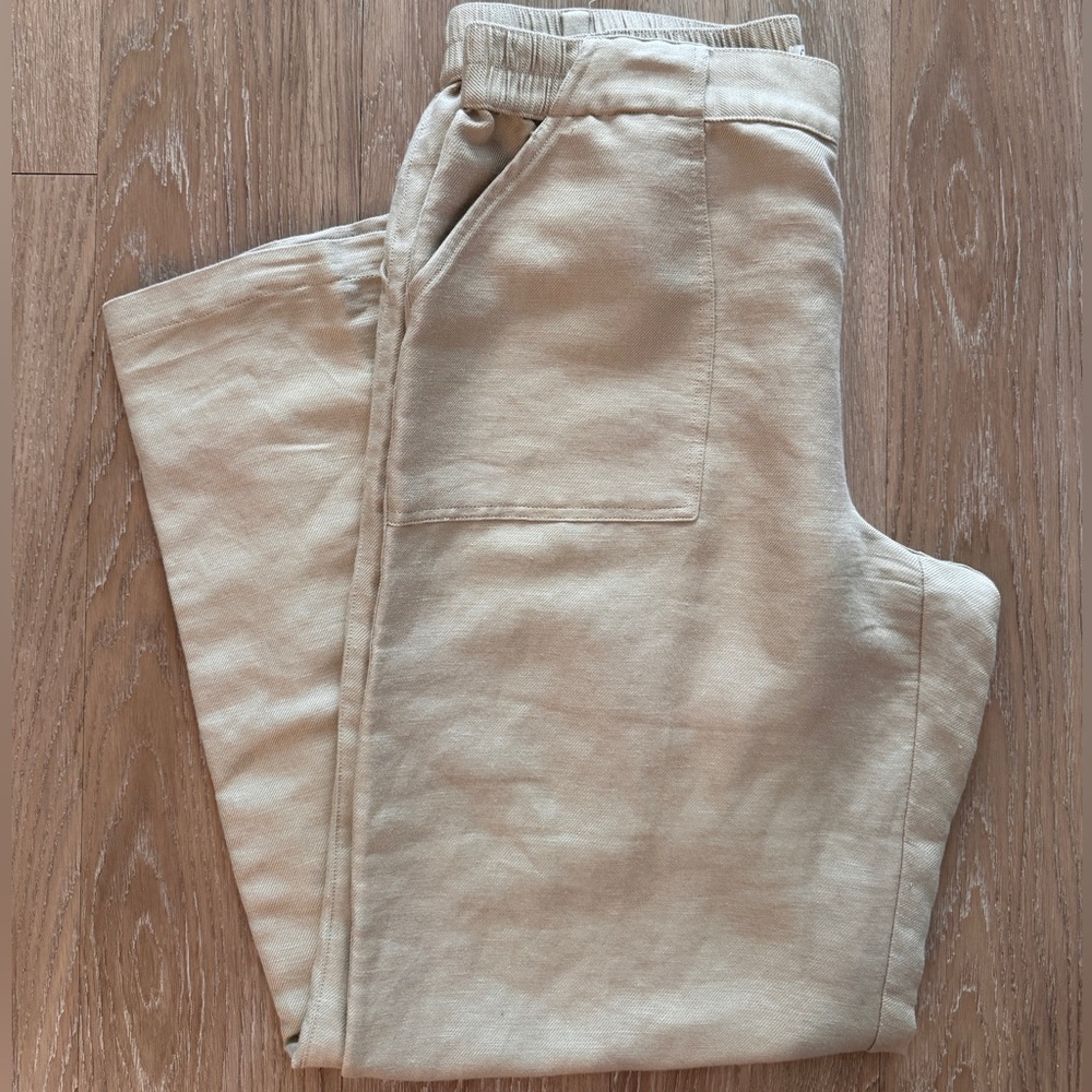 Coldwater Creek Linen Wide Leg Pant